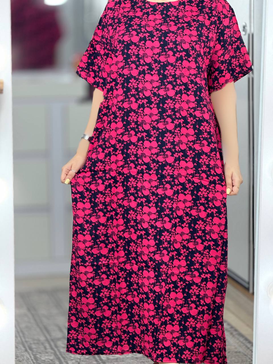 پیراهن بلند نخی کد ۲۸۳۲۱